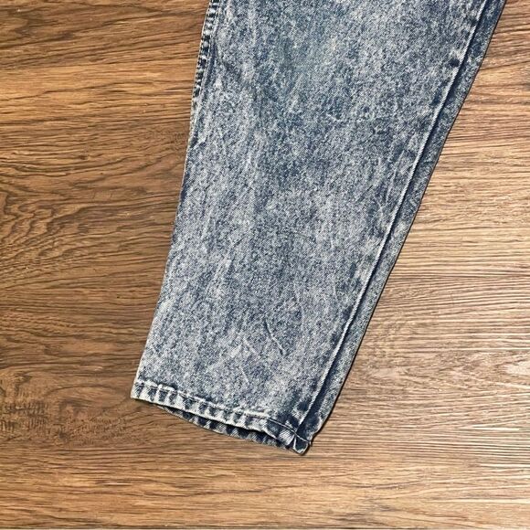 Vintage Gitano 80’s Ultra High Waist Tapered Leg Acid Washed Jeans Size 16 - Picture 3 of 11